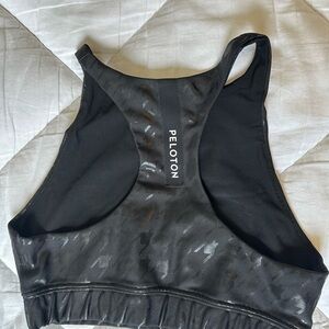 Peloton Women's Sleek Black Sports Bra
